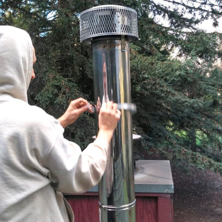 installing a spark arrestor on a chimney